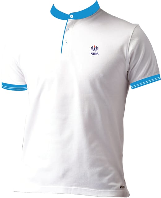 NHIS Blue Henley Polo [Boys & Girls, Chalukya, Nursery-Grade 5]